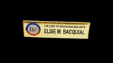 Benedicto College - College of Education and Arts Nameplate