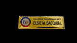 Benedicto College - College of Education and Arts Nameplate