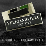 Security Guard Nameplate -