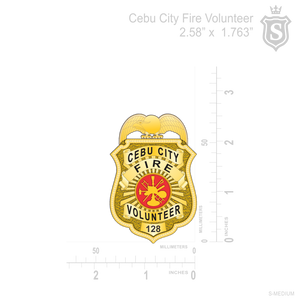 Cebu City Fire Volunteer Shield Badge- BFP