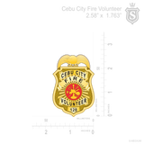 Cebu City Fire Volunteer Shield Badge- BFP