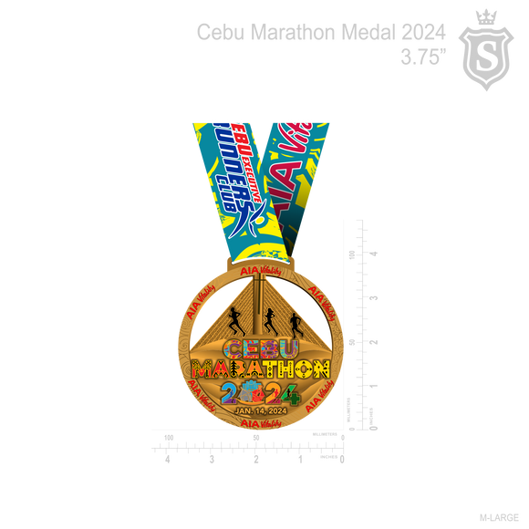 Cebu Marathon Medal 2024