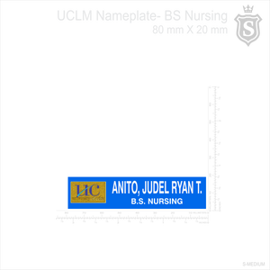 University of Cebu Lapu-Lapu and Mandaue (UCLM) Nameplate - BS Nursing