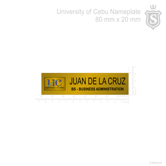 University of Cebu (UC) Nameplate - BS Business Administration