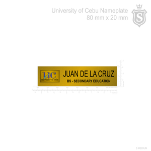 University of Cebu (UC) Nameplate - BS Secondary Education