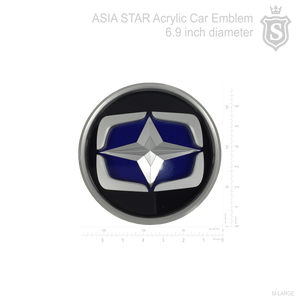 Asia Star Car Emblem