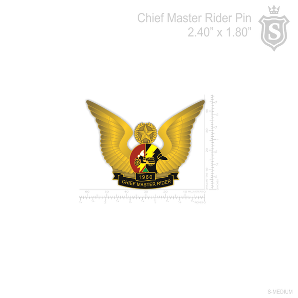 Chief Master Rider Pin