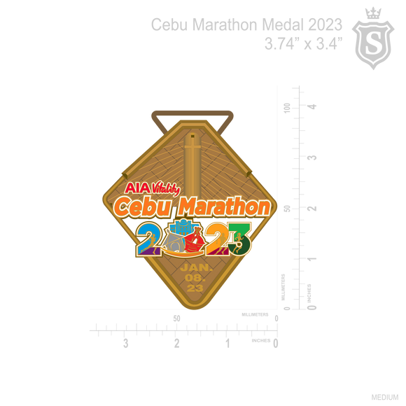 Cebu Marathon Medal 2023