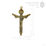 Crucifix Pendant 55 mm