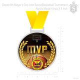 Danao 6th Mayor's Cup Inter School Basketball Tournament Acrylic Medal