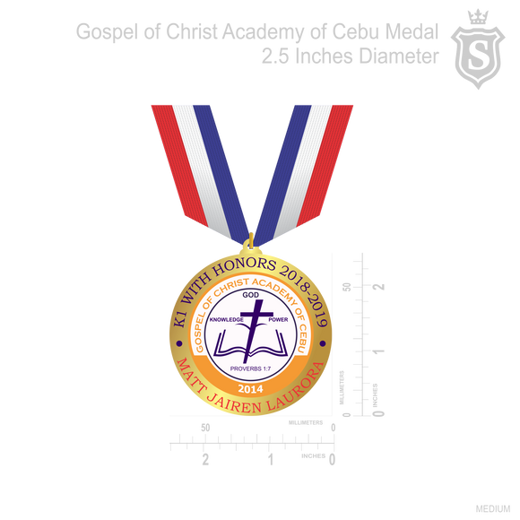 Gospel of Christ Academy of Cebu Medal