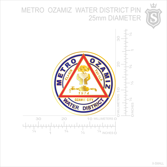 Metro Ozamis Water District Pin