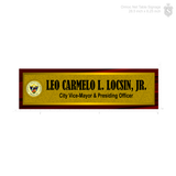 Ormoc City Vice Mayor Table Signage