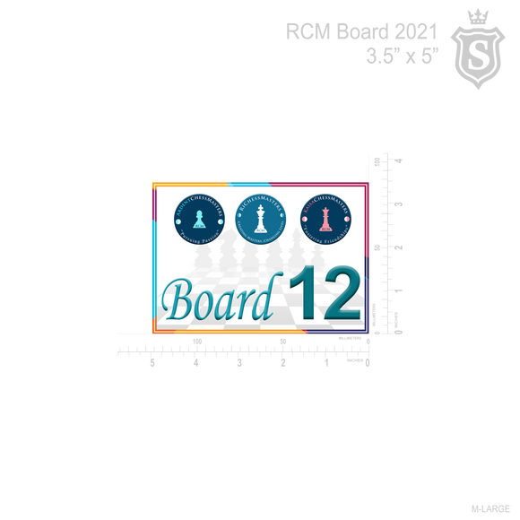 RCM TABLE STANDEE BOARD NUMBERS 2021