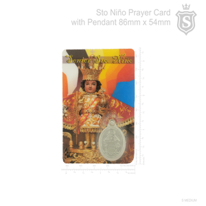 Sto. Niño Prayer Card 86mm