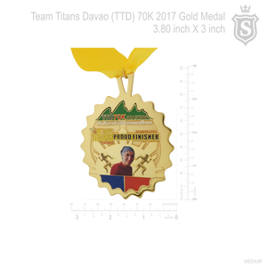 TTD 70K Marathon Medal