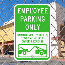 Employee Parking  Acrylic Signage